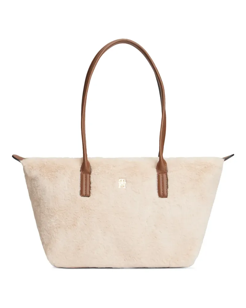 Tommy Hilfiger Tote Bag mit Logo-Schild - Nude Nude