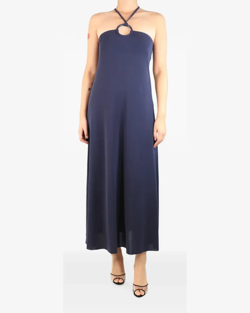 Eres halterneck ring-detail dress - Blau Blau