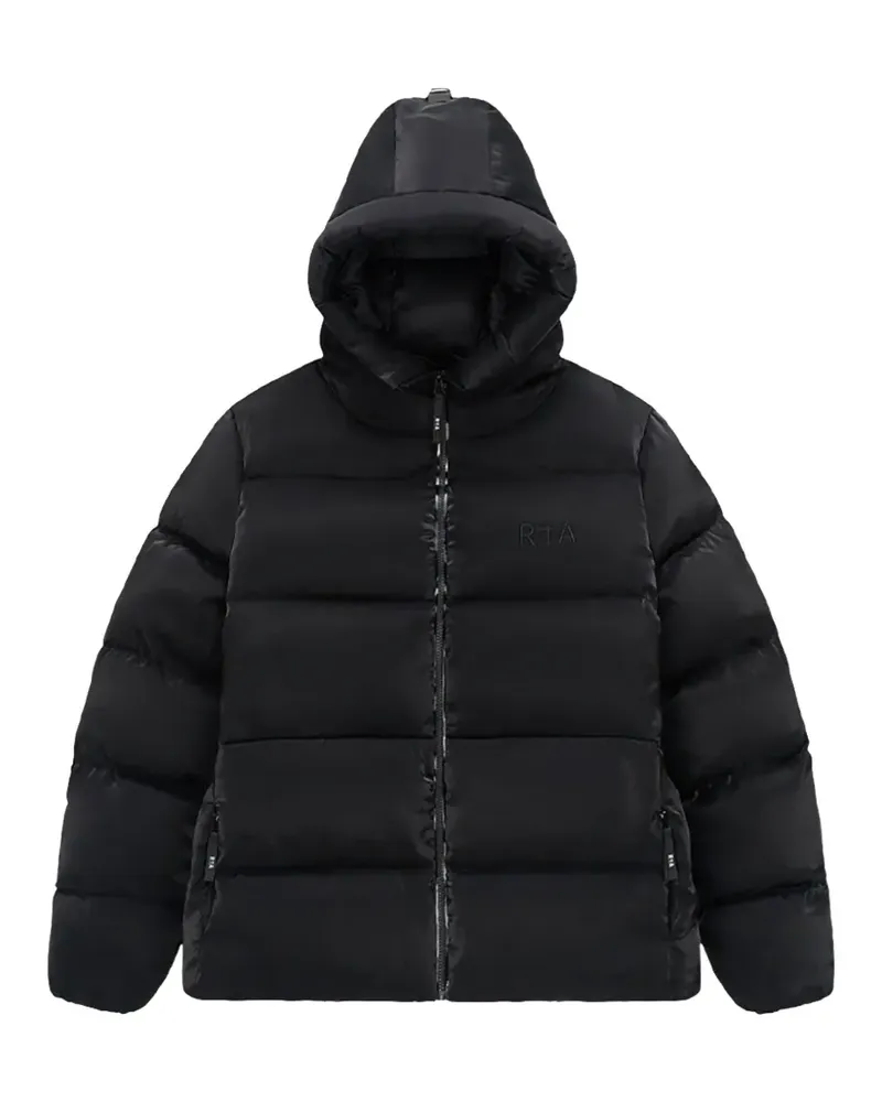 RTA Grant hooded puffer jacket - Schwarz Schwarz
