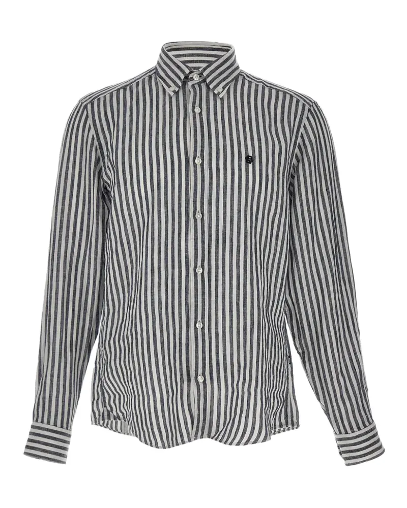 HUGO BOSS striped button-fastening shirt - Blau Blau