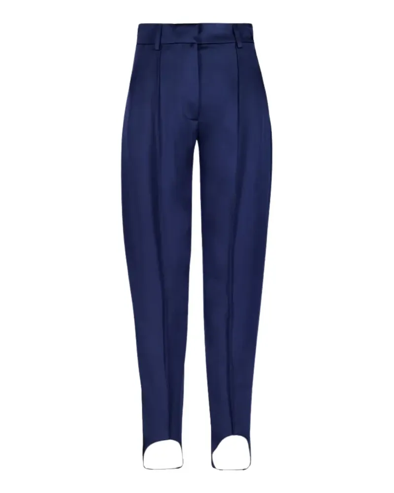 Stella McCartney satin stirrup trousers - Blau Blau