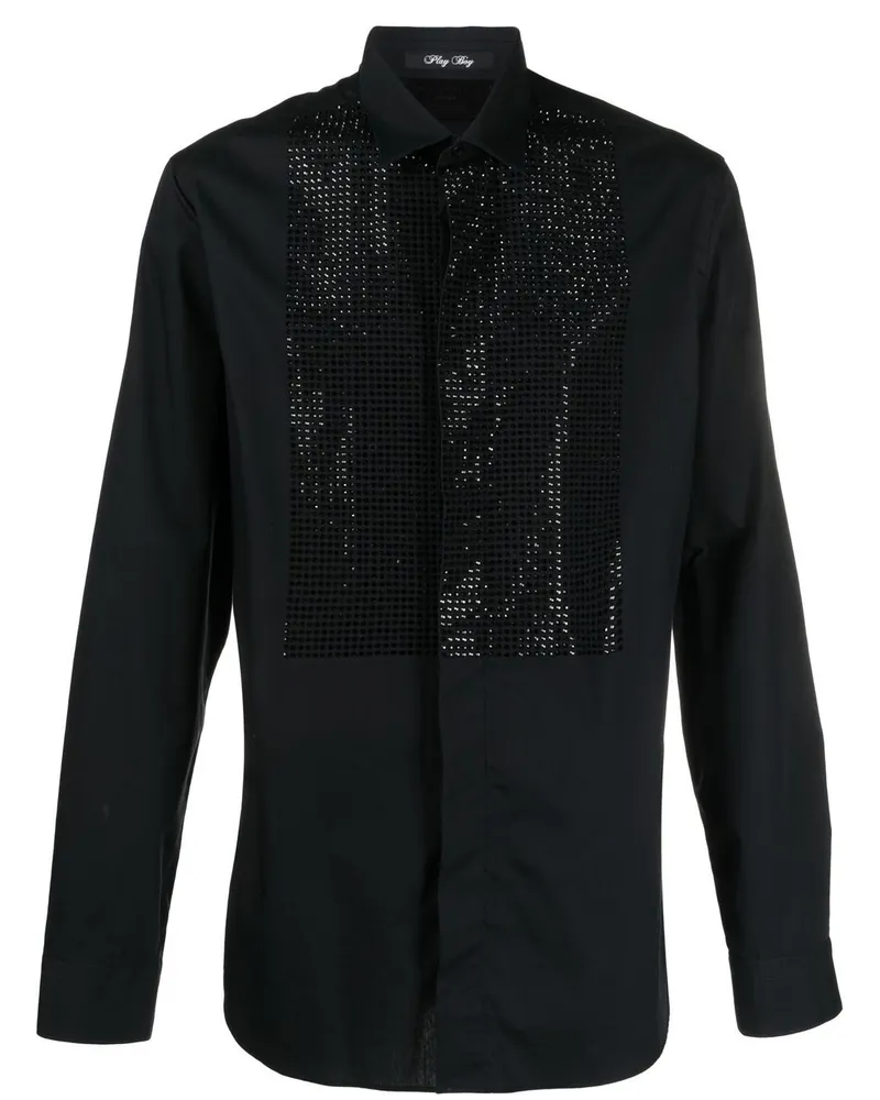 Philipp Plein Sartorial Hemd mit Nieten - Schwarz Schwarz