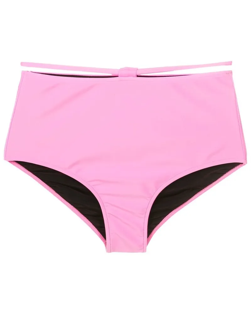 Gloria Coelho Bikinihöschen mit hohem Bund - Rosa Rosa