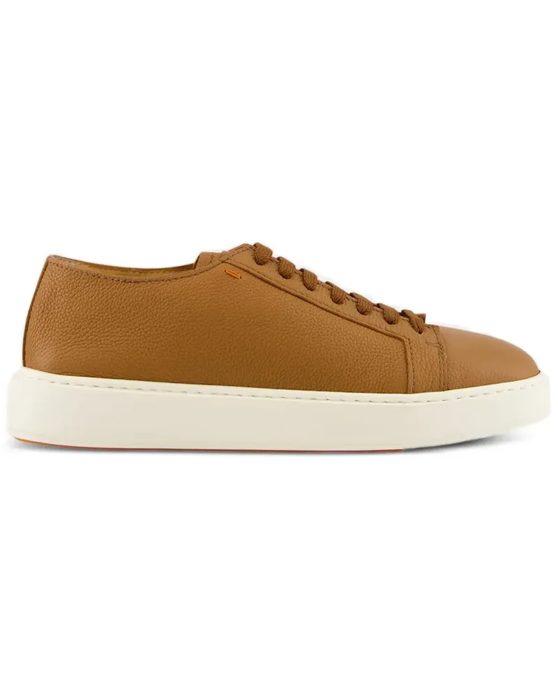 Santoni Sneakers mit Schnürung - Braun Braun