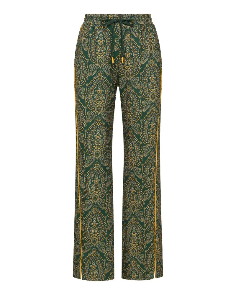 The Upside Bamba Roma Hose mit Paisley-Print - Grün Grün