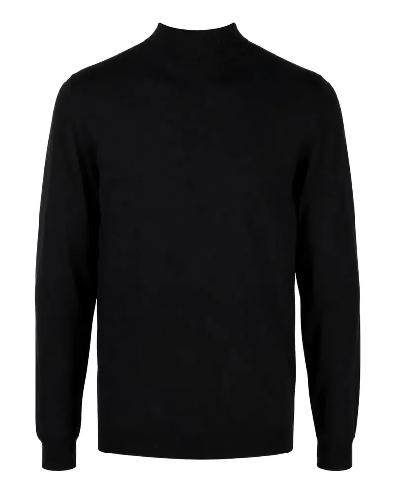 LARDINI mock-neck sweater - Schwarz Schwarz