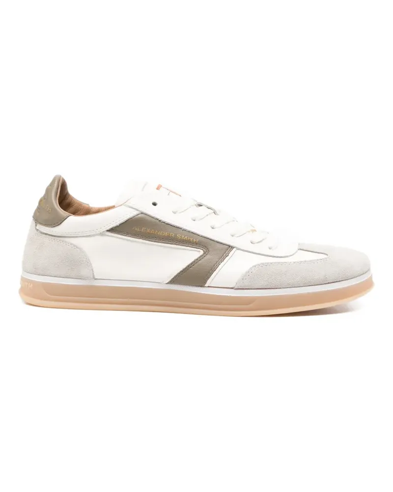 Alexander Smith Thames panelled leather sneakers - Nude Nude
