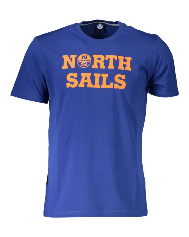 North Sails logo-print T-shirt - Blau Blau