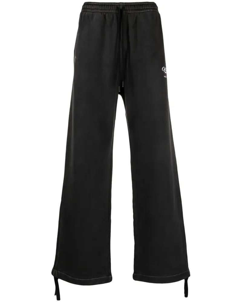 OFF-WHITE Jogginghose mit Logo-Print - Schwarz Schwarz