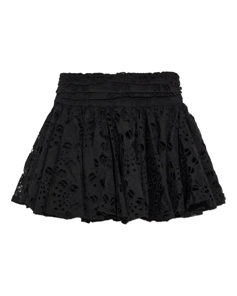 AllSaints Dotty Rock mit Lochstickerei - Schwarz Schwarz