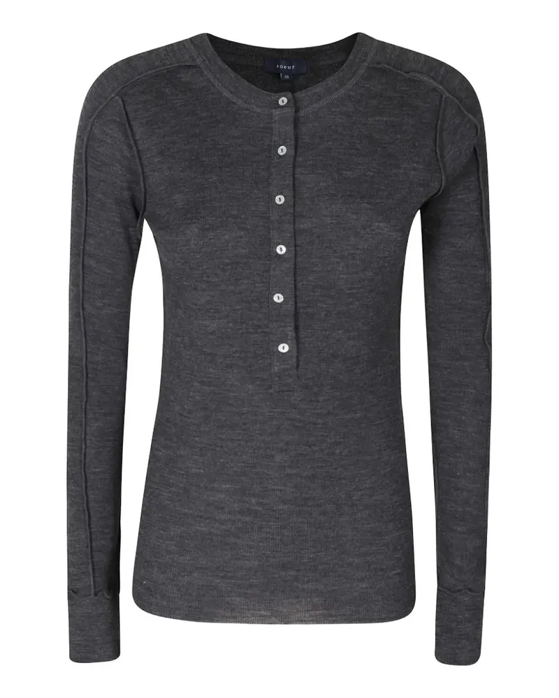 Soeur Laos henley T-shirt - Grau Grau