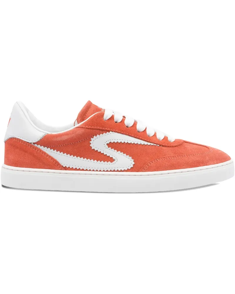 Stuart Weitzman Sneakers aus Leder - Orange Orange