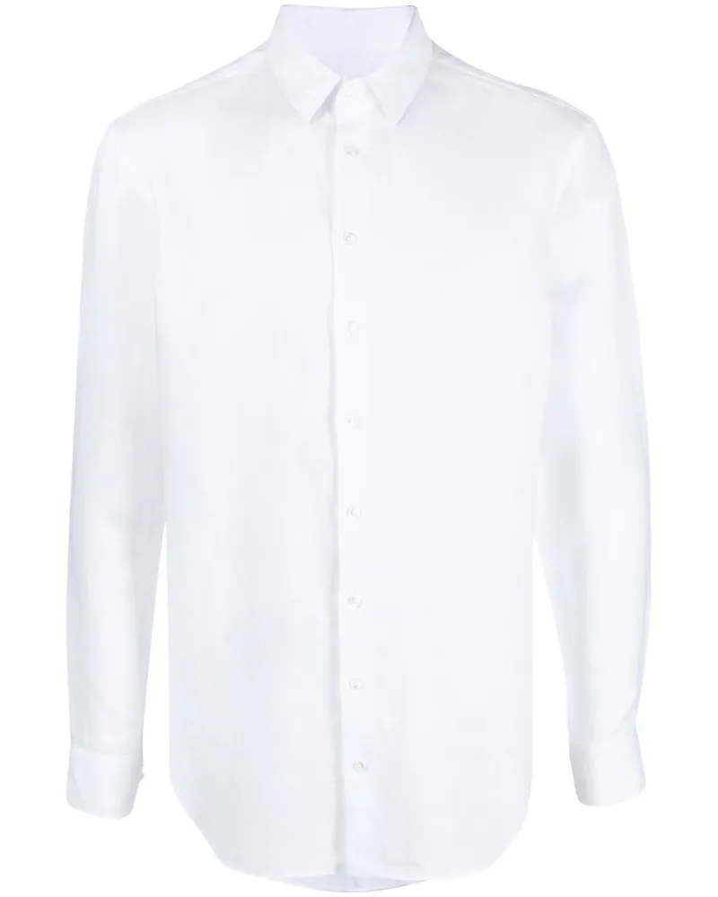 Giorgio Armani Hemd aus Leinen - Weiß Weiß