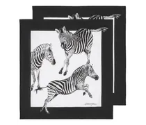 Servietten-Set mit Zebra-Print