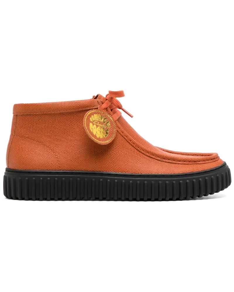 Martine Rose Schnürstiefel mit runder Kappe - Orange Orange