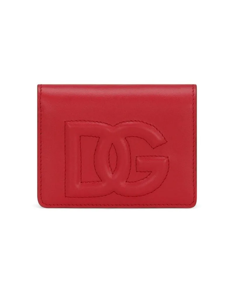 Dolce & Gabbana Portemonnaie mit DG - Rot Rot