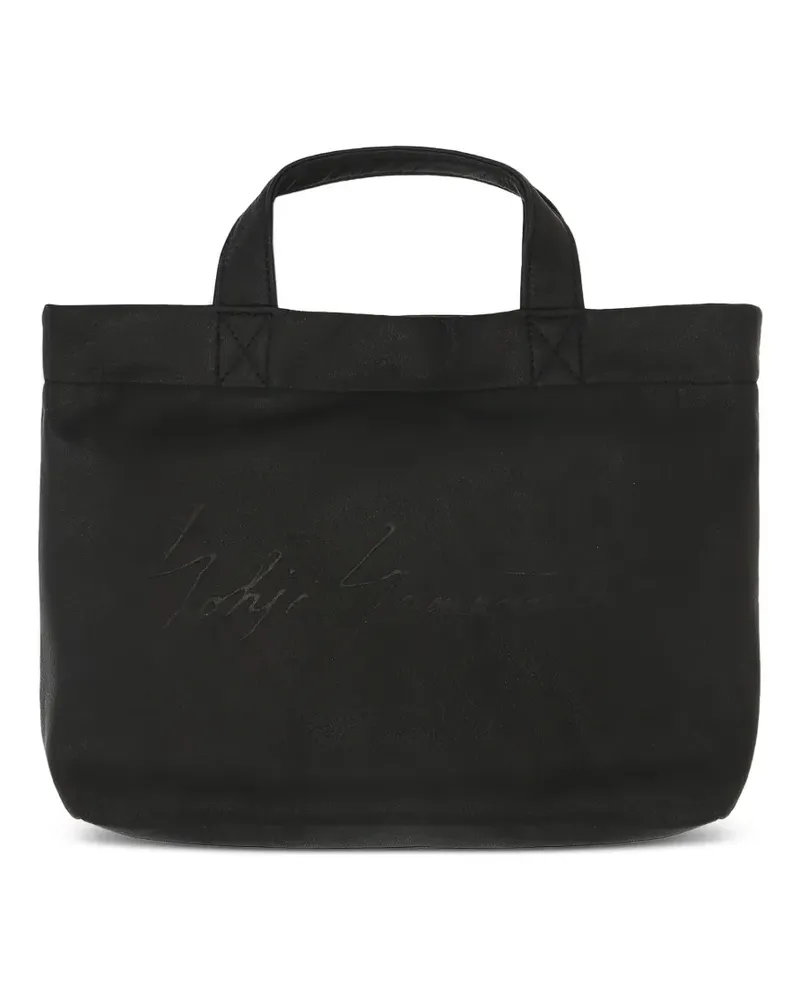Yohji Yamamoto Handtasche aus Leder - Schwarz Schwarz