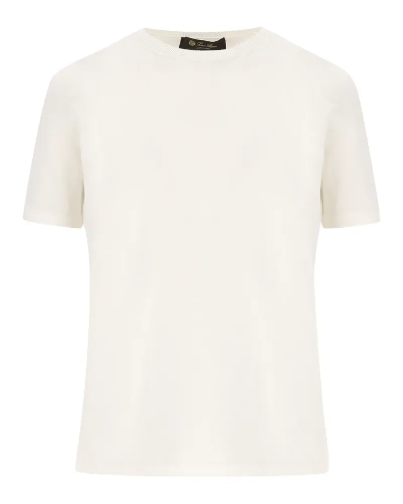 Loro Piana T-Shirt mit rundem Ausschnitt - Nude Nude