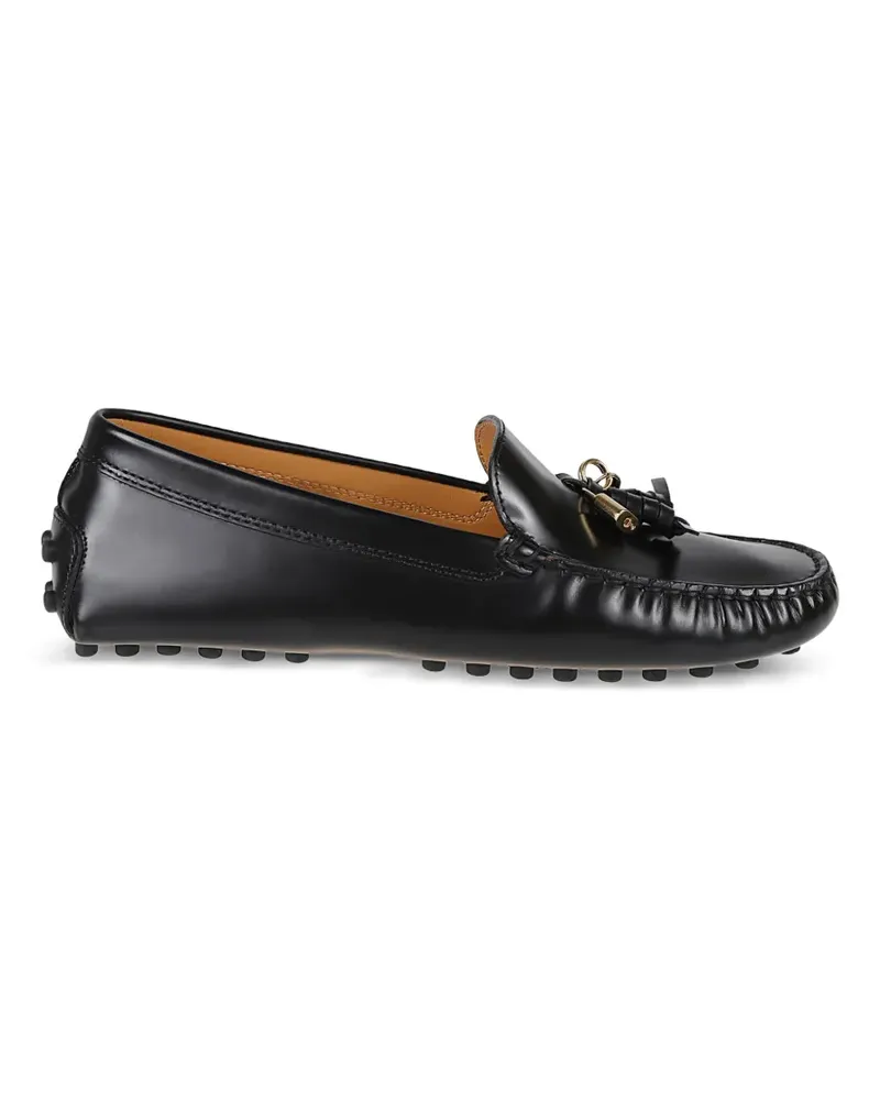 TOD'S Gommino padlock-detail loafers - Schwarz Schwarz