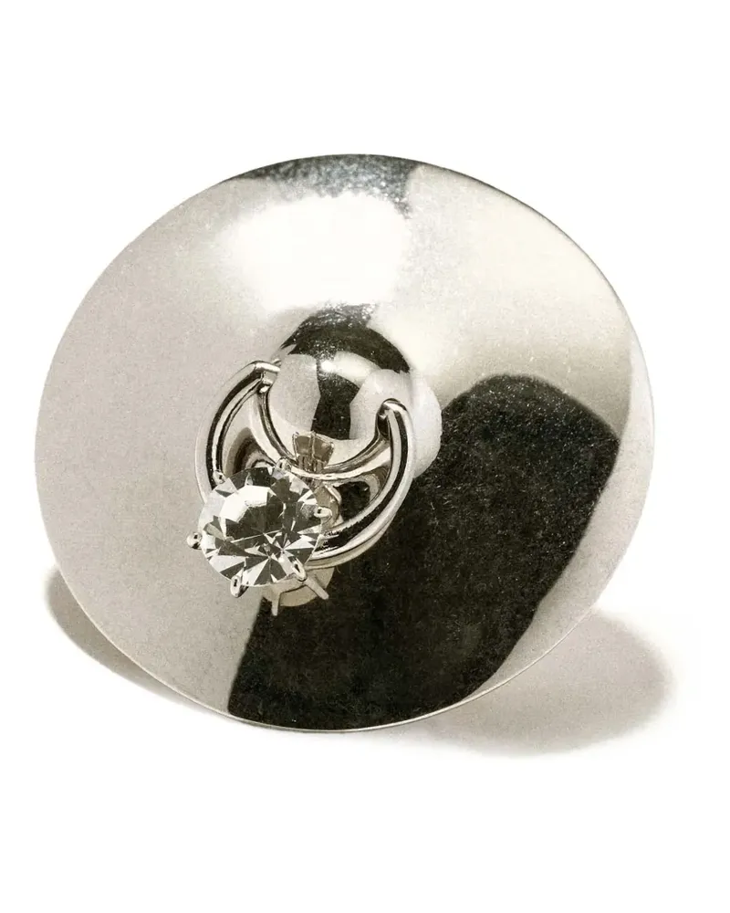 PANCONESI Lamina Diamant Brosche - Silber Silber