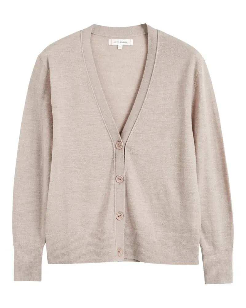 Chinti & Parker Cardigan mit V-Ausschnitt - Nude Nude