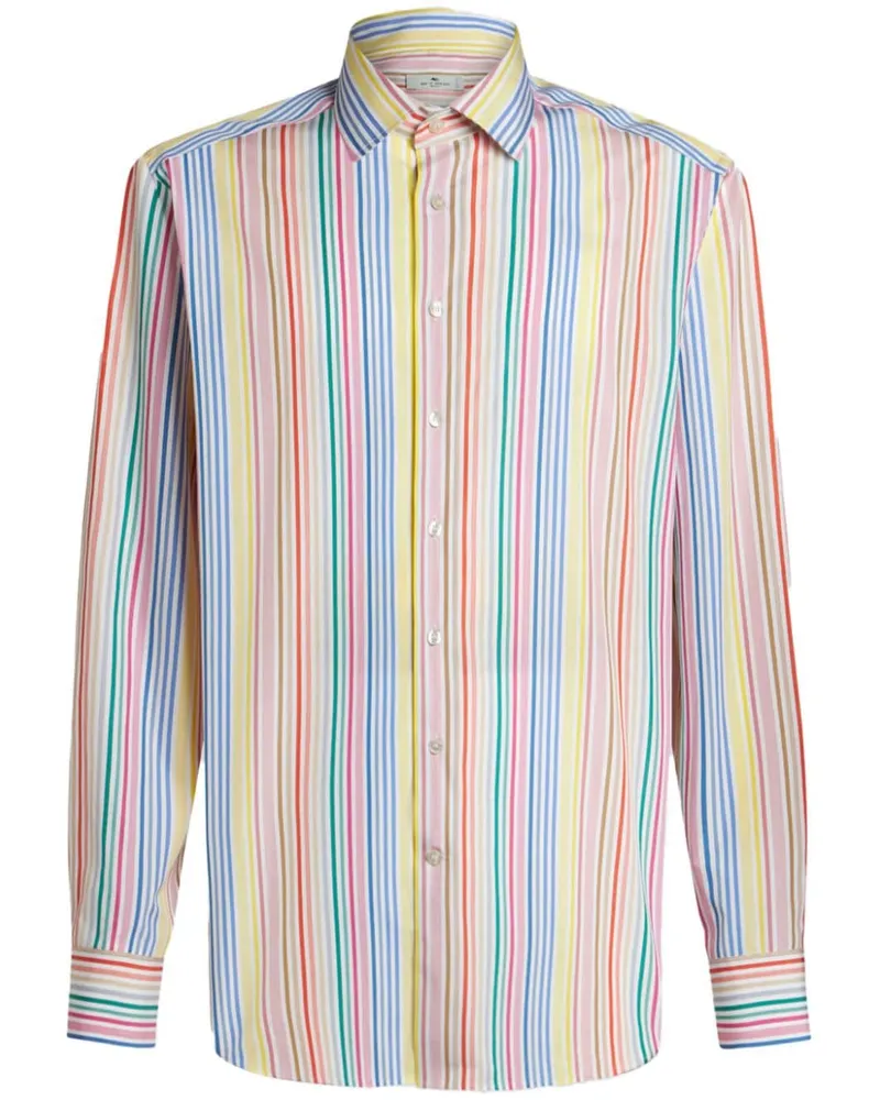 Etro Gestreiftes Hemd - Blau Blau