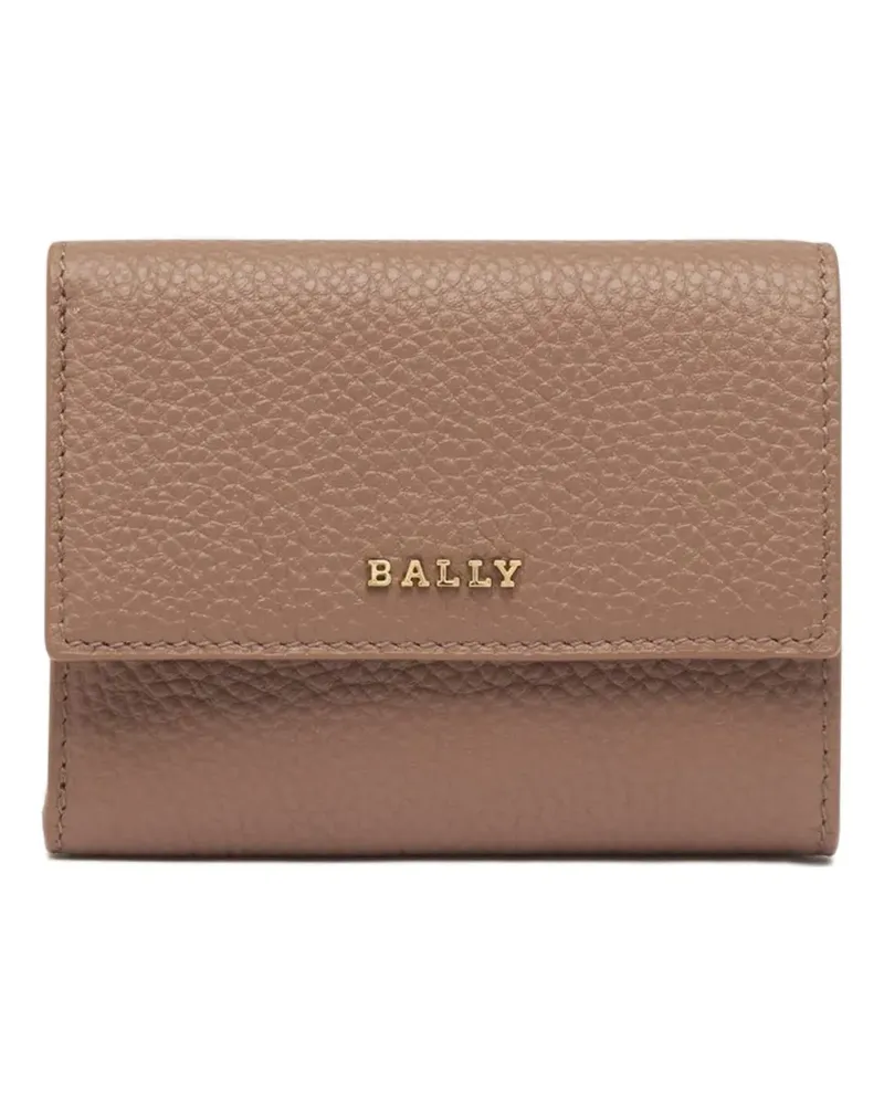 Bally grained logo wallet - Nude Nude