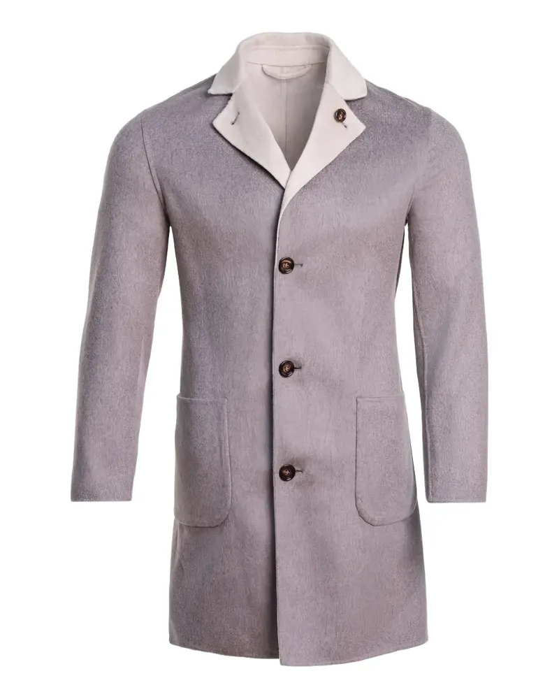 Kiton reversible cashmere coat - Grau Grau
