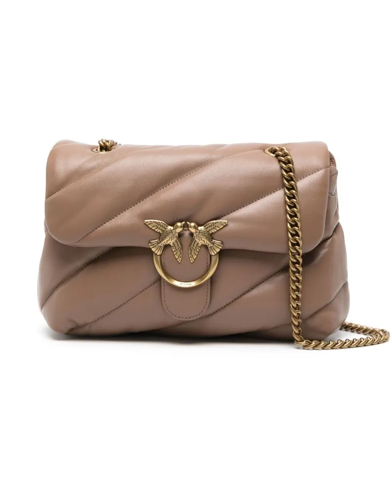 Pinko Love Classic Puff Schultertasche - Braun Braun