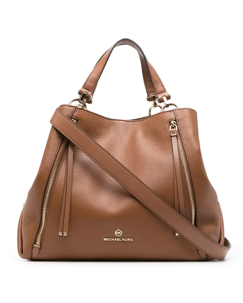Michael Kors Handtasche mit Logo-Schild - Braun Braun