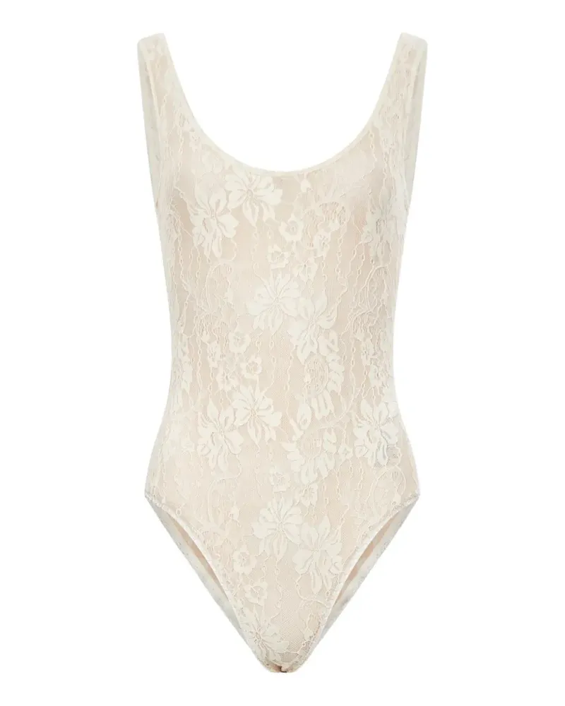 Zimmermann floral-lace bodysuit - Nude Nude