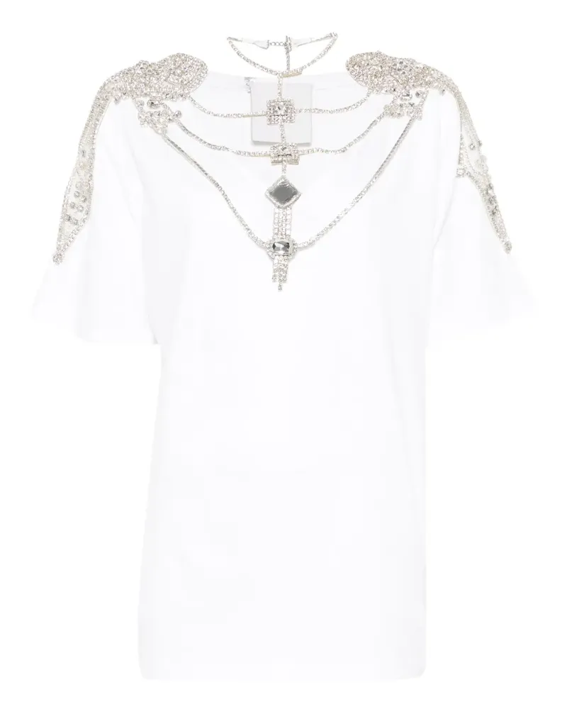 LOULOU embellished-chain top - Weiß Weiß