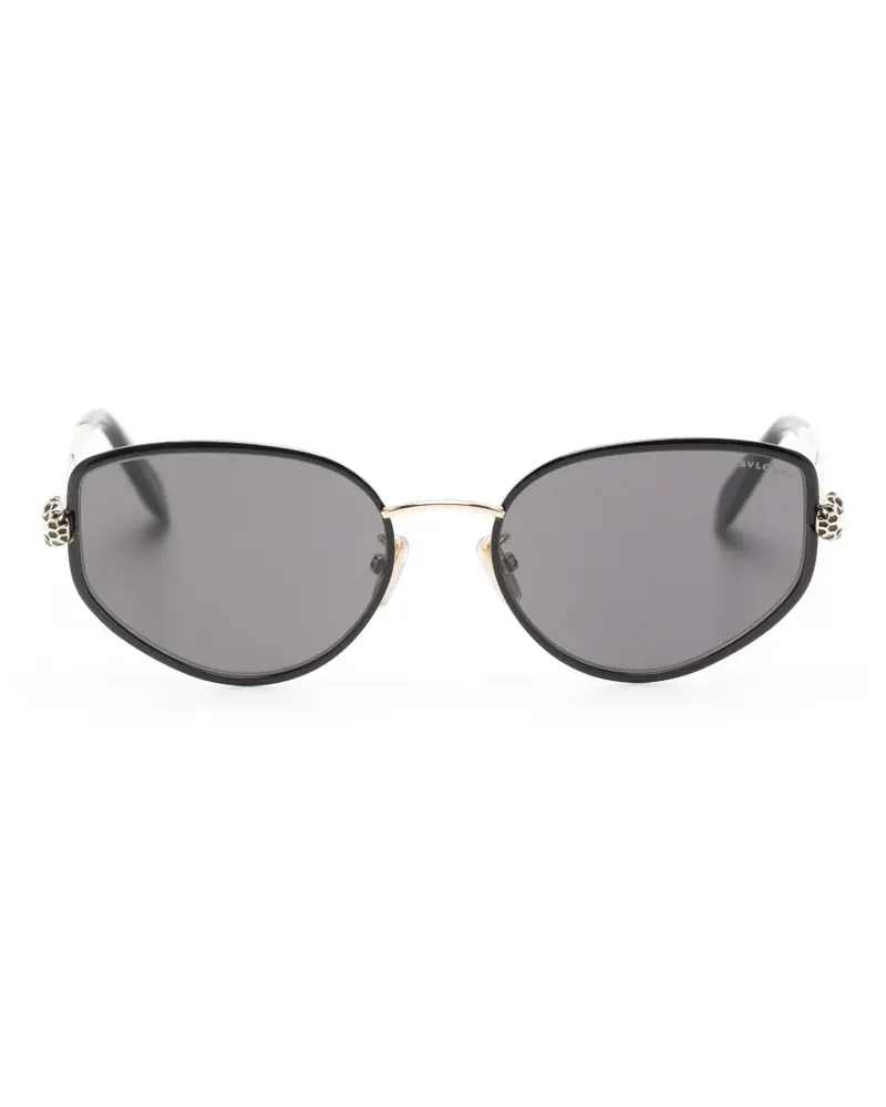 Bulgari Serpenti Sonnenbrille mit geometrischem Gestell - Gold Gold