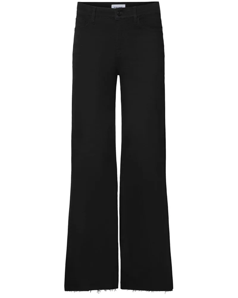 Frame Denim Weite Le Palazzo High-Rise-Jeans - Schwarz Schwarz