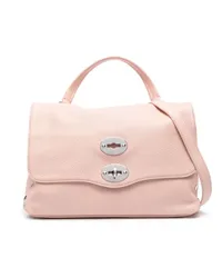 Zanellato Schultertasche mit Nieten Rosa