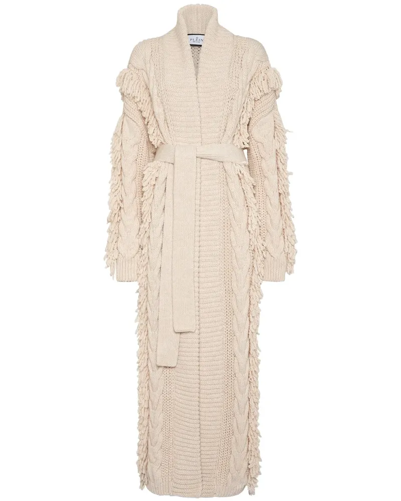 Philipp Plein Langer Skull Cardigan - Nude Nude