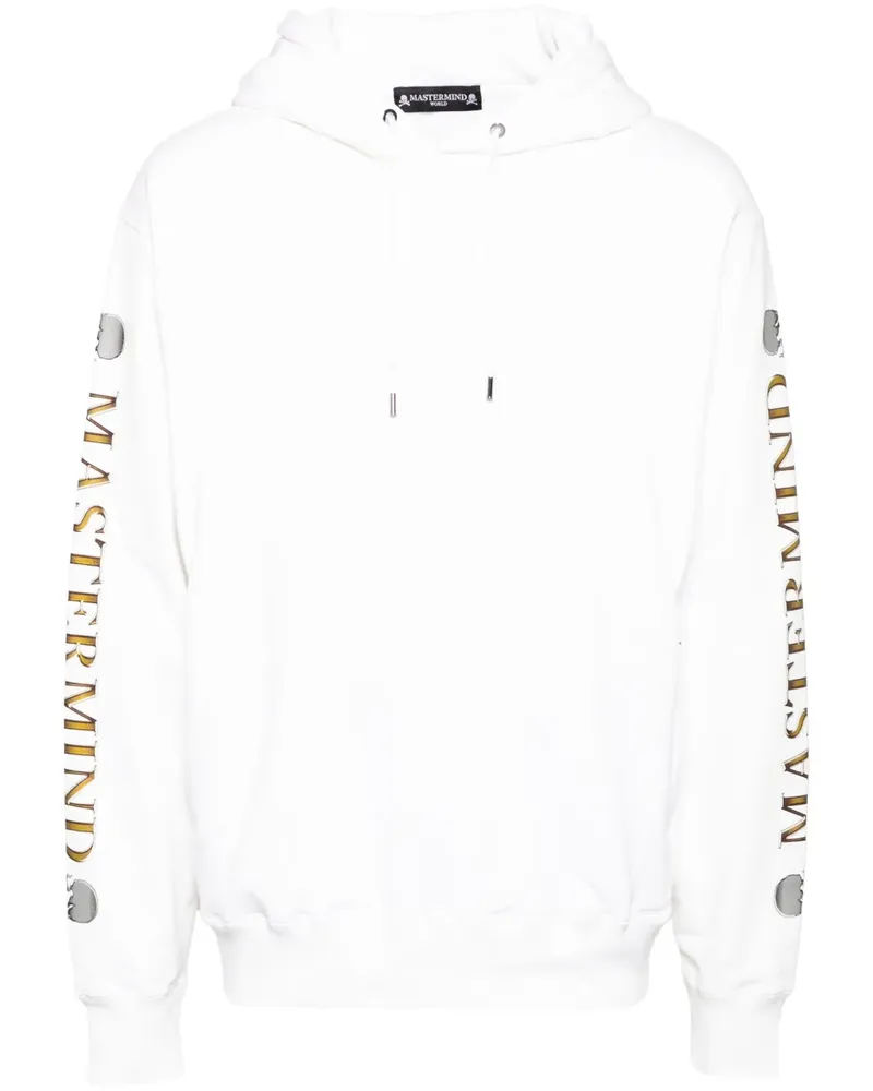 Mastermind World Hoodie mit Logo-Print - Weiß Weiß