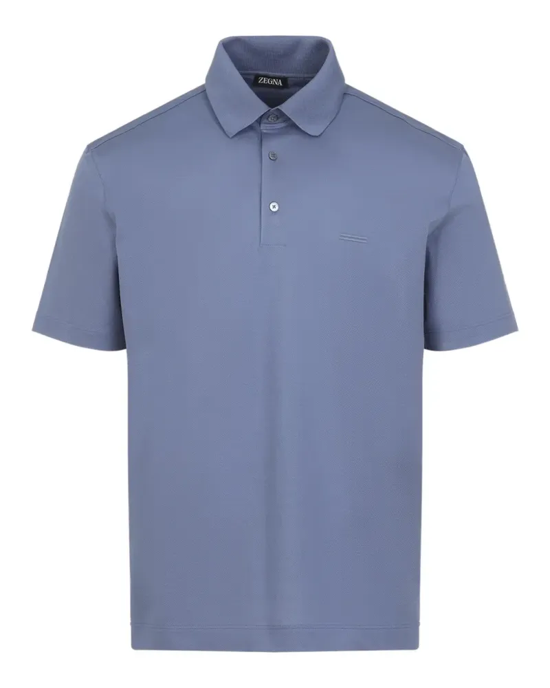 Ermenegildo Zegna short-sleeve polo shirt - Blau Blau