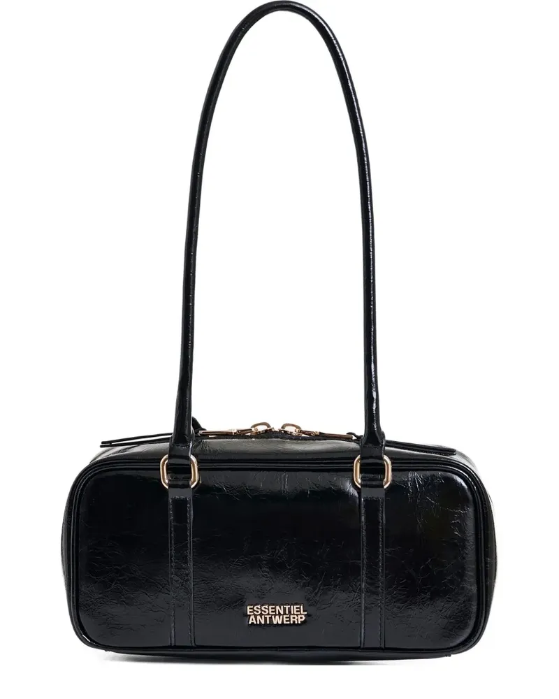 Essentiel Izodiac Schultertasche mit Reißverschluss - Schwarz Schwarz
