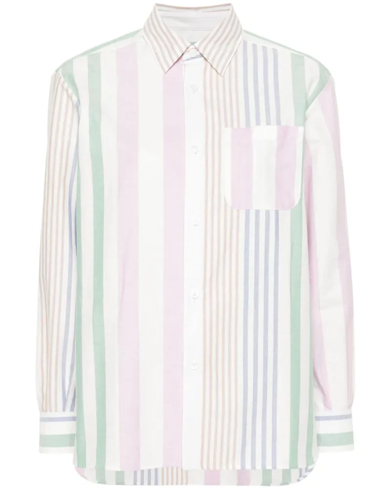 A.P.C. Sela striped cotton shirt Weiß