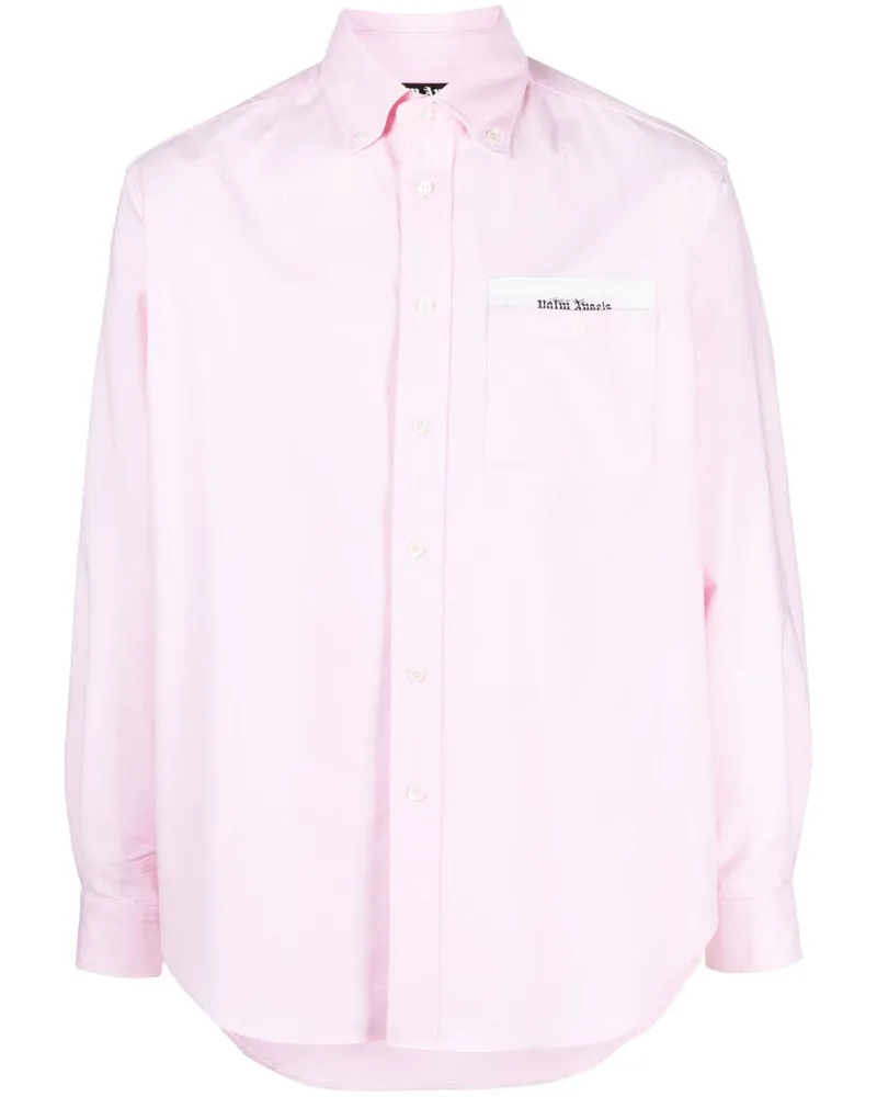 Palm Angels Hemd mit Logo-Patch - Rosa Rosa