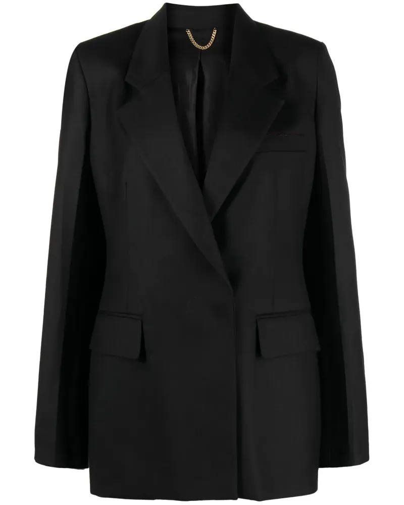 Victoria Beckham Doppelreihiger Blazer - Schwarz Schwarz