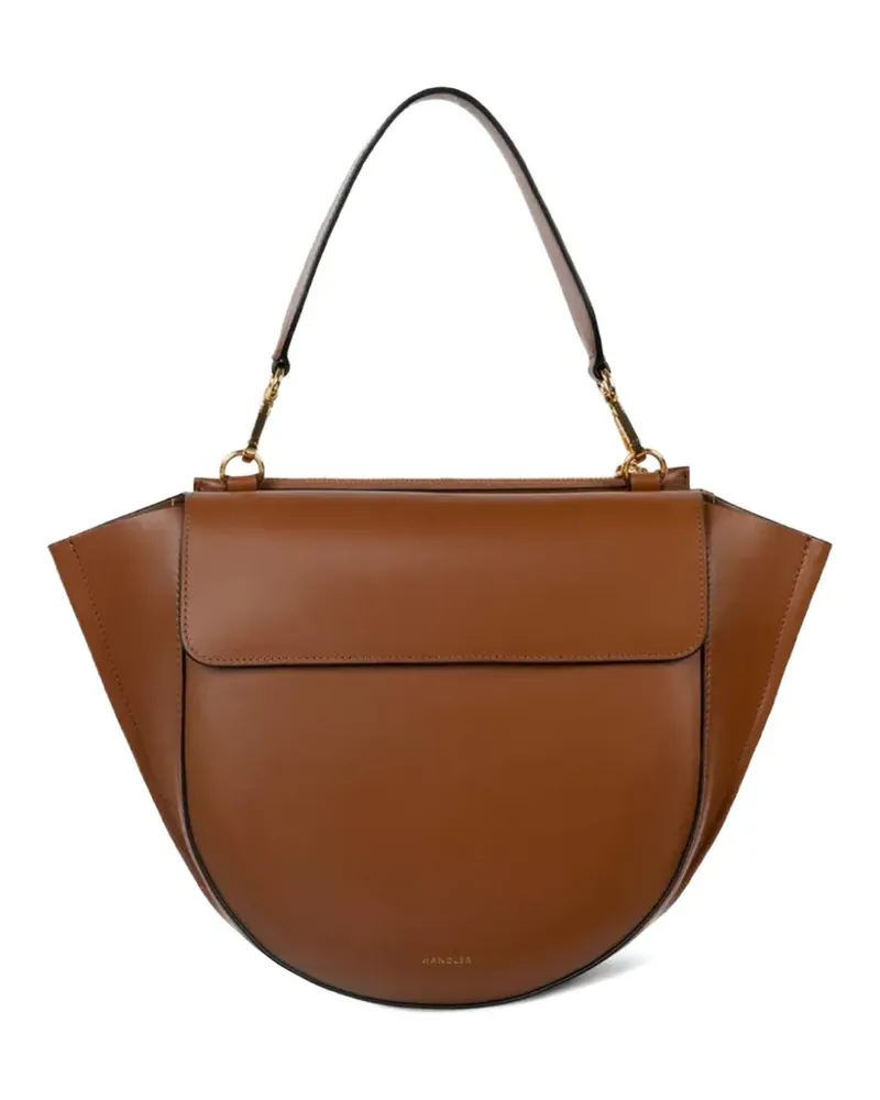 WANDLER Hortensia flap satchel - Braun Braun