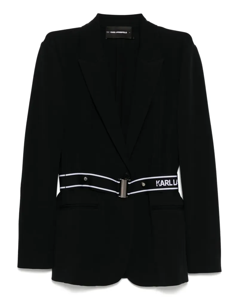 Karl Lagerfeld Sakko mit Logo - Schwarz Schwarz