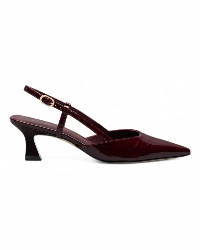 Stuart Weitzman Slingback-Pumps mit Kroko-Effekt - Rot Rot