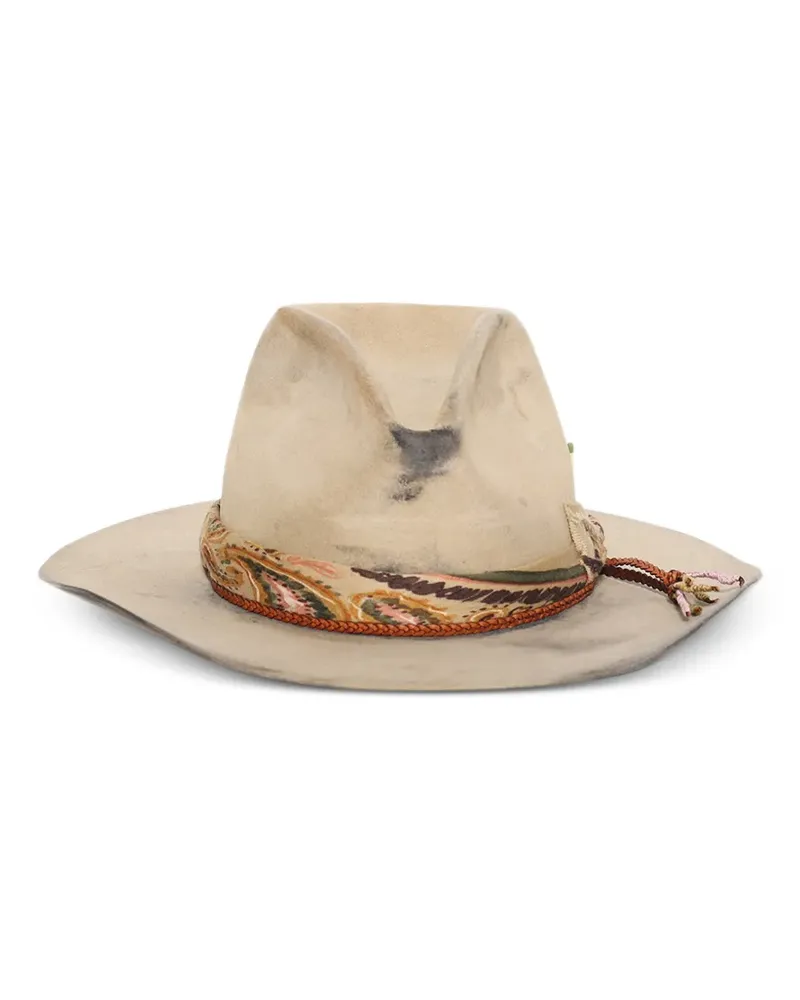 Nick Fouquet Mustang Filzhut mit Quasten - Nude Nude