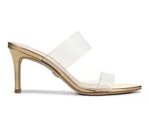 Asha transparent-strap sandals - Gold