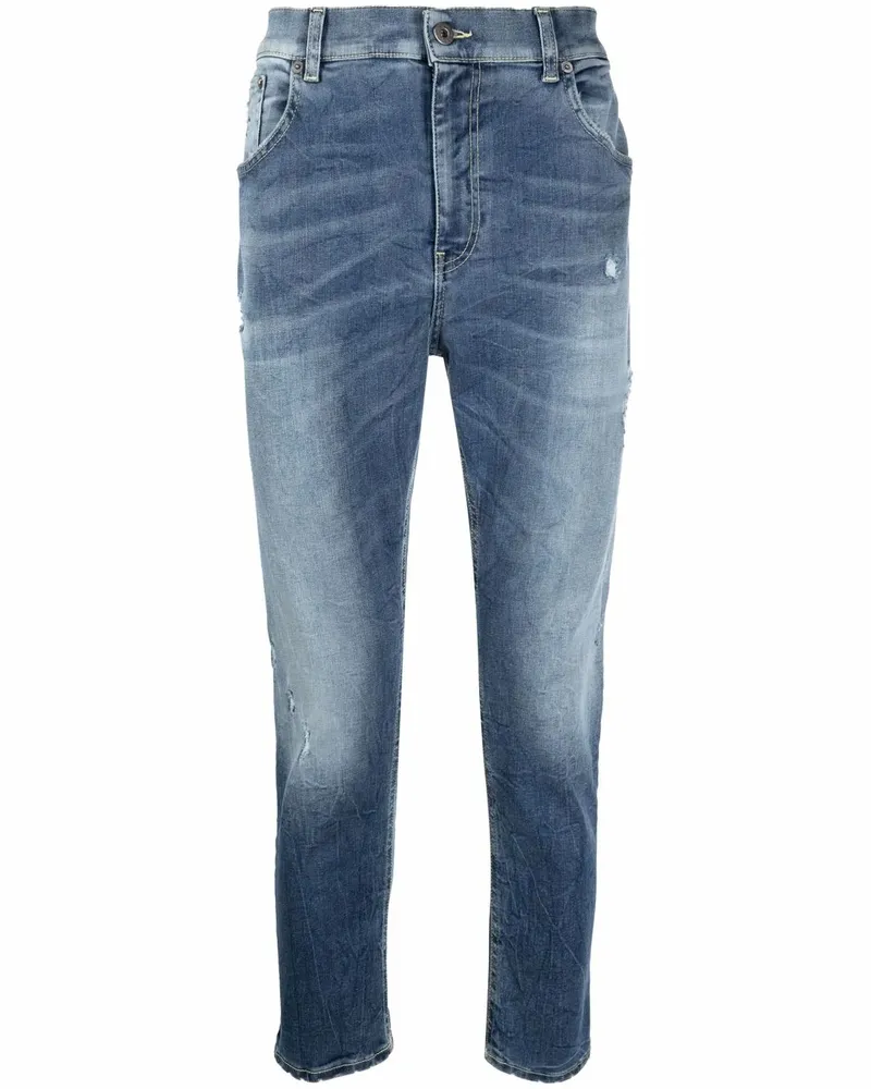 Dondup Gerade Jeans aus Bio-Baumwolle - Blau Blau
