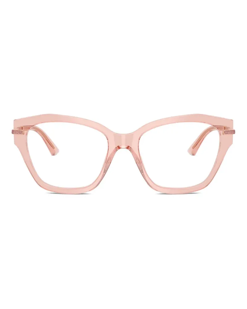 Jimmy Choo geometric metal glasses - Rosa Rosa