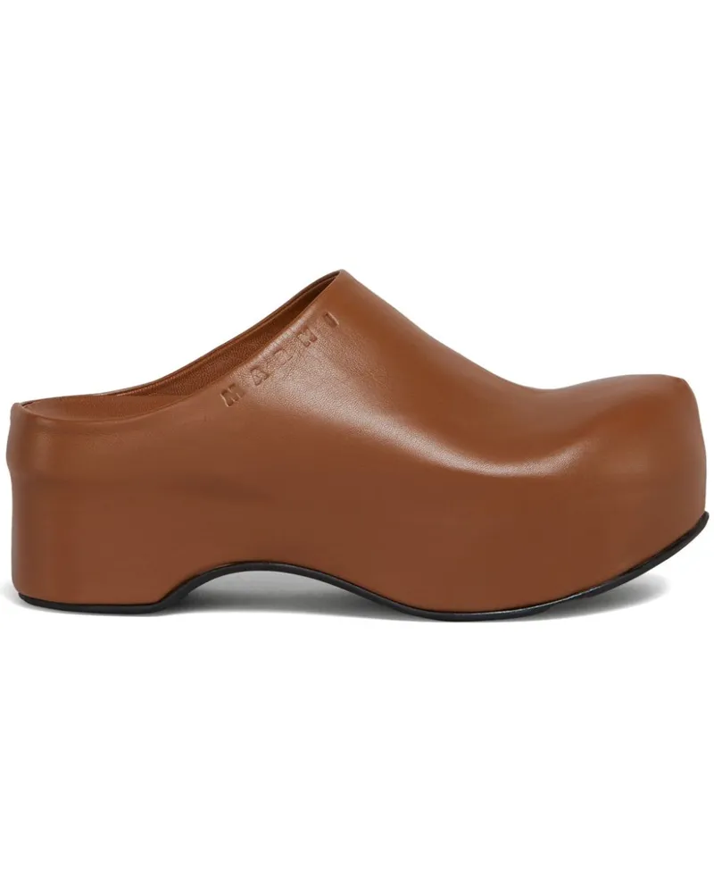 Marni Clogs mit Plateau - Braun Braun